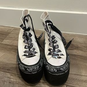 Miley Cyrus limited edition platform converse